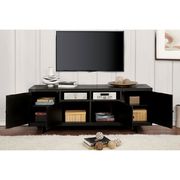 Black industrial tv stand by Furniture of America additional picture 2