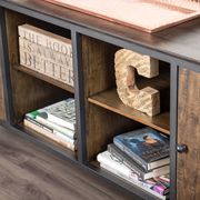 Medium weathered oak industrial TV stand additional photo 5 of 6