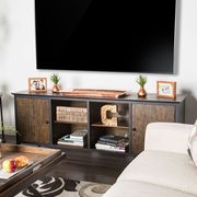 Medium weathered oak industrial TV stand by Furniture of America additional picture 6