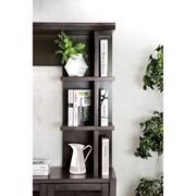 Gray transitional TV stand w/ optional tower + bridge by Furniture of America additional picture 7