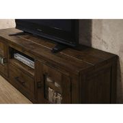 Rustic oak carole industrial TV stand by Furniture of America additional picture 2