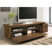 Light walnut/gray mid-century modern tv stand by Furniture of America additional picture 2