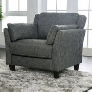 Gray Contemporary Sofa in Linen Like Fabric additional photo 4 of 8