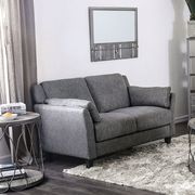 Gray Contemporary Sofa in Linen Like Fabric additional photo 5 of 8