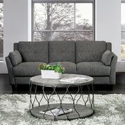 Gray Contemporary Sofa in Linen Like Fabric by Furniture of America additional picture 6