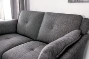 Gray Contemporary Lovesaet in Linen Like Fabric by Furniture of America additional picture 4