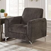 Touch of modernity and a visually striking silhouette linen-like fabric sofa additional photo 4 of 5