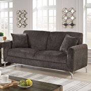 Touch of modernity and a visually striking silhouette linen-like fabric sofa by Furniture of America additional picture 6