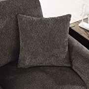 Touch of modernity and a visually striking silhouette linen-like fabric chair by Furniture of America additional picture 2