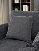 Gray linen-like fabric contemporary sofa by Furniture of America additional picture 8