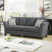 Gray Contemporary Sofa w/ Nailhead Trim by Furniture of America additional picture 3