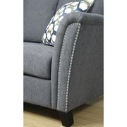 Gray Contemporary Sofa w/ Nailhead Trim by Furniture of America additional picture 4