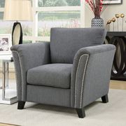 Gray Contemporary Sofa w/ Nailhead Trim by Furniture of America additional picture 5