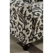 Gray/Ivory Pattern Transitional Accent Chair, Floral Pattern by Furniture of America additional picture 3