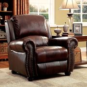 Top grain leather match transitional style sofa additional photo 2 of 7
