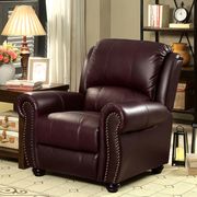 Top grain leather match transitional style chair by Furniture of America additional picture 3