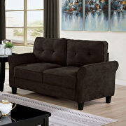 Additional charm plush button tufted sofa additional photo 3 of 3