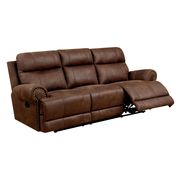 Brown Transitional Sofa w/ 2 Recliners by Furniture of America additional picture 2