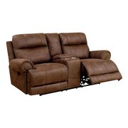 Brown Transitional Sofa w/ 2 Recliners by Furniture of America additional picture 4