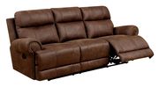 Brown Transitional Sofa w/ 2 Recliners by Furniture of America additional picture 9
