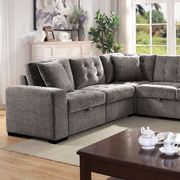 Gray oversized contemporary sectional sofa by Furniture of America additional picture 2
