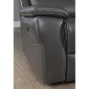 Gray contemporary motion recliner sofa additional photo 4 of 7