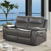 Gray contemporary motion recliner sofa by Furniture of America additional picture 7