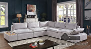 Uniquely extra-plush fully-upholstered soft sectional sofa by Furniture of America additional picture 3