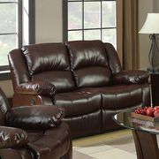 Dark Brown Transitional Sofa w/ 2 Recliners by Furniture of America additional picture 4