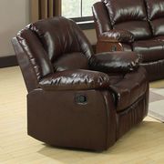Dark Brown Transitional Sofa w/ 2 Recliners by Furniture of America additional picture 5