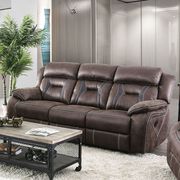 Brown contemporary reclining sofa by Furniture of America additional picture 13