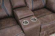 Brown contemporary reclining sofa by Furniture of America additional picture 3