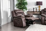 Brown contemporary reclining sofa by Furniture of America additional picture 9
