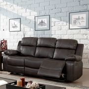 Brown Recliner Contemporary Sofa by Furniture of America additional picture 8