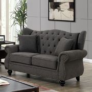 Dark Gray Ewloe Transitional Sofa by Furniture of America additional picture 3