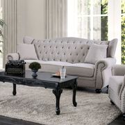 Light Gray Ewloe Transitional Sofa by Furniture of America additional picture 2