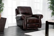 Brown Traditional Sofa w/ Powered Recliners by Furniture of America additional picture 9
