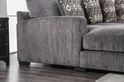 Oversized gray fabric large living room sectional by Furniture of America additional picture 4