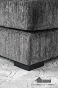 Gray contemporary ottoman additional photo 2 of 3