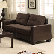 Chocolate/espresso contemporary sofa by Furniture of America additional picture 4
