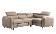 Gray fabric contemporary sectional w/ sleeper by Furniture of America additional picture 7