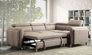 Gray fabric contemporary sectional w/ sleeper by Furniture of America additional picture 8