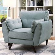 Light Teal Contemporary Sofa additional photo 2 of 8