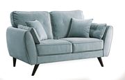 Light Teal Contemporary Loveseat additional photo 3 of 3