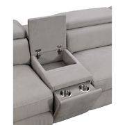 Gray contemporary sectional w/ power recliners by Furniture of America additional picture 8