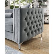 Gray transitional sectional w/ chaise storage additional photo 4 of 4