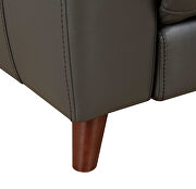 Gray breathable leatherette power motor recliner chair by Furniture of America additional picture 5