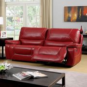 Red Contemporary Two Recliner Sofa by Furniture of America additional picture 2