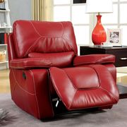 Red Contemporary Two Recliner Sofa by Furniture of America additional picture 5