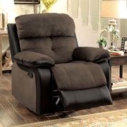 Unique brown/black casual style recliner sofa by Furniture of America additional picture 5